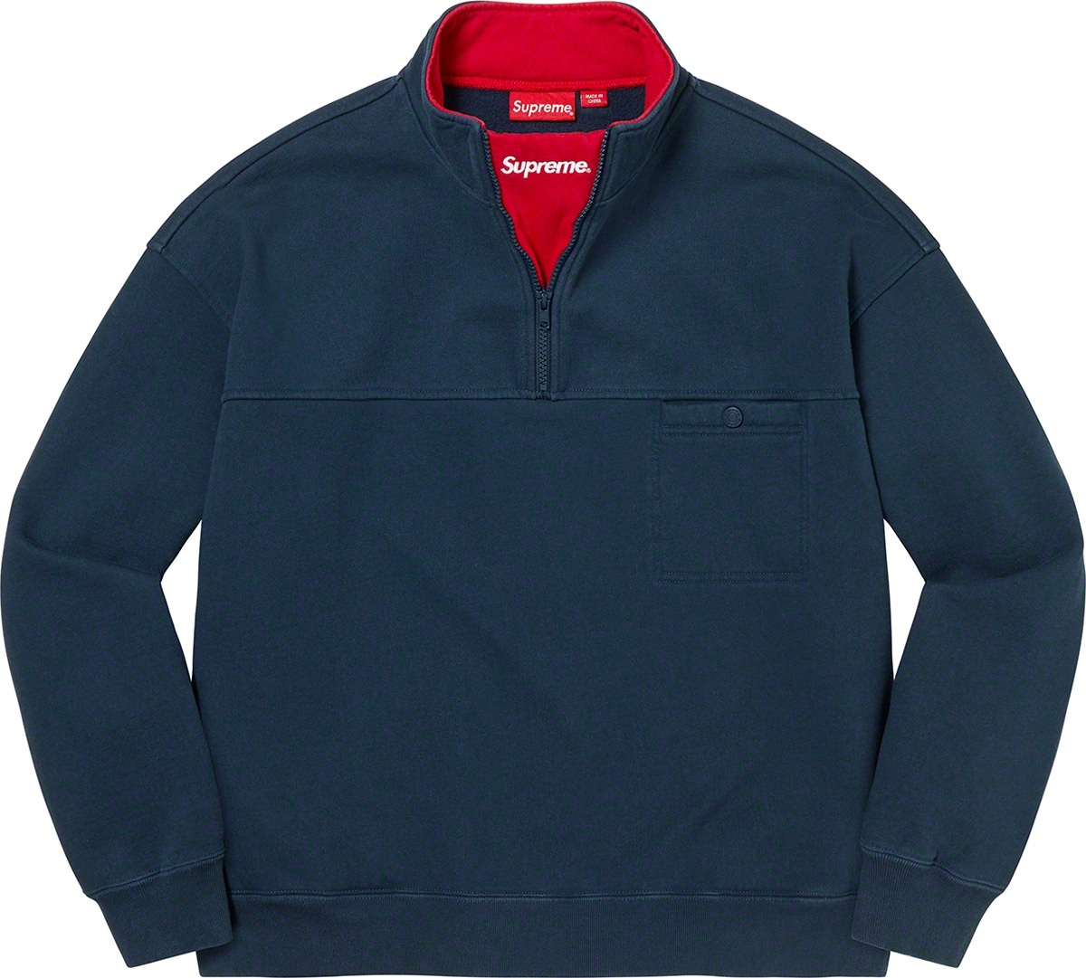 Washed Half Zip Pullover view 11